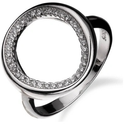 Meucci Stříbrný prsten se zirkony dokola SS296R