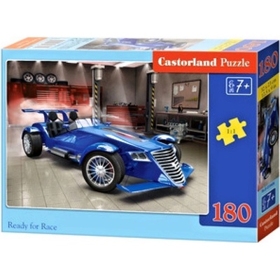 Castorland Modré závodní auto 018406 180 dílků