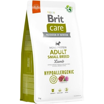 Brit care Хипоалергенна храна за кучета от малки породи, възрастни, агнешко 7 кг