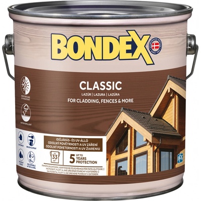 Bondex Classic Tenkovrstvá lazura 5 l teak