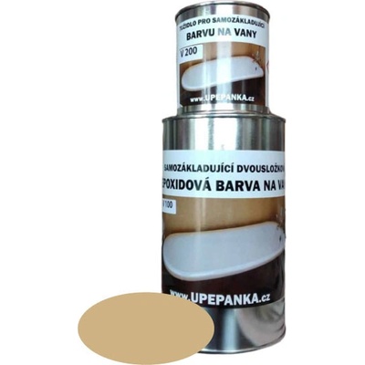 U PEPÁNKA s.r.o. BARVY NA BETON Epoxidová barva na vany V100, béžová RAL 1001, SET s tužidlem Velikost: 1,125kg SET