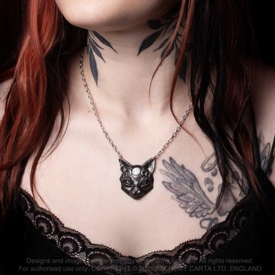 Alchemy gothic чокър ALCHEMY GOTHIC - Mystic Moon Cat - P988