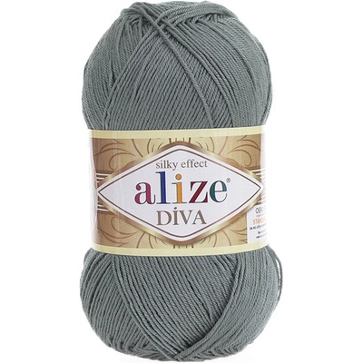 Příze Alize Diva 087 - šedá