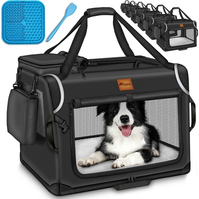 Tresko prepravka pre psov skladacia čierna S 50 x 34 x 34 cm