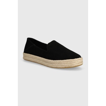 Toms Еспадрили Toms Carolina в черно с платформа 10020690 (10020690)