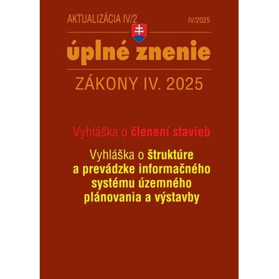 Aktualizácia IV/2 - Stavebný zákon – územné plánovanie
