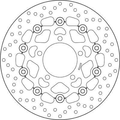 Predný brzdový kotúč Brembo KAWASAKI 636 ZX-6R 2003 - 2004