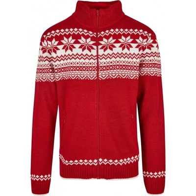 Brandit Marine Cardigan Norweger sveter červený