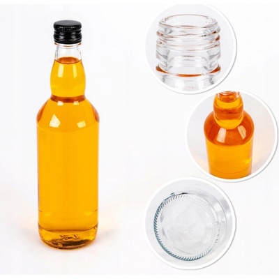 Sklenená fľaša 500ml 24cm MONOPOL