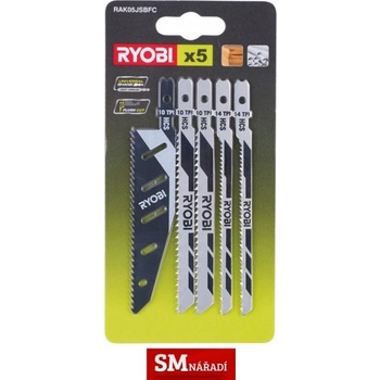 RYOBI RAK05JSBFC sada 5 ks plátků do přímočaré pily