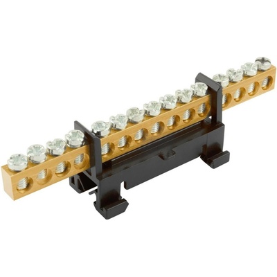 Eleman 1000086 L 15 Můstek, 15 otvorů, 16mm2-230/660V-63A, černý