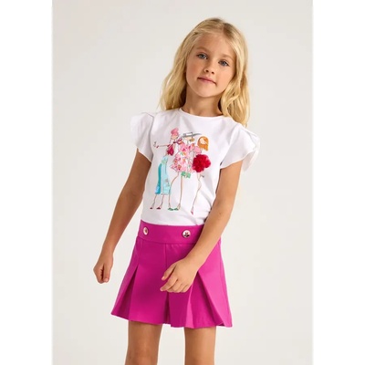 Mayoral Панталон къс пунто рома в цикламен цвят за мини момиче Майорал