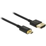 Delock HDMI-A към Micro-D кабел High Speed Ethernet 4K 2м (84783)