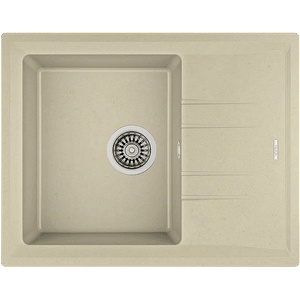 Teka Гранитна мивка, обръщаема, за шкаф 45 см Stone 45 S-TG СЛОНОВА КОСТ (М.1022.СК) - xmall Мивка за вграждане