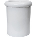 ferm LIVING Саксия с подложка Rollo 36 см бял (1104270648)