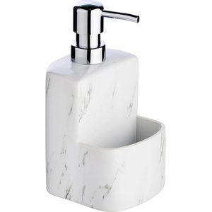 WENKO Бял керамичен дозатор за сапун Marble, 380 ml Festival - Wenko (54665100)