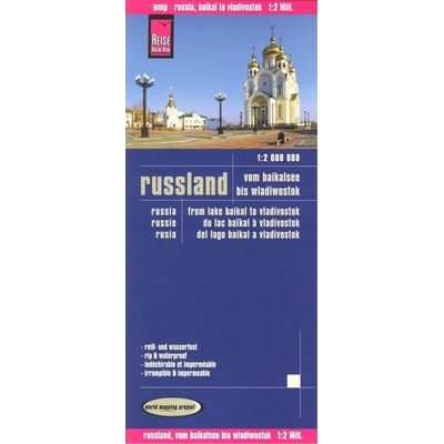 Rusko - Bajkal až Vladivostok 1:2m mapa RKH