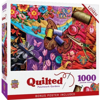 Masterpieces - Puzzle Quilted - Patchwork Gardens - 1 000 piese