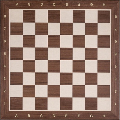 Šachová deska - ořešák číslo 7 - 59x59 cm, pole 64 mm – Zboží Dáma