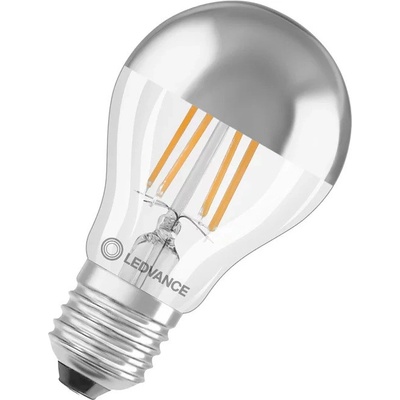 Ledvance Žiarovka LED CLA50MIR S E27 6,5W/827 MIRROR SILVER PMC