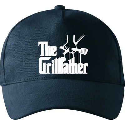 The Grillfather so zahnutým šiltom a mosaznou sponou Tmavomodrá takmer čierna