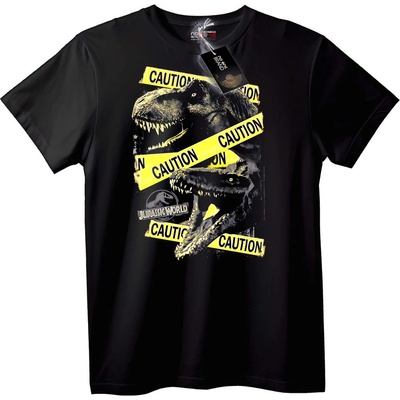 NOONEBRAND Тениска Jurassic World T-Rex Внимание - L, Black