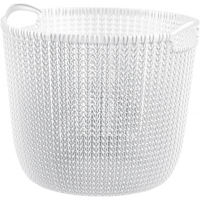 Curver Knit kulatý koš 30 l bílý