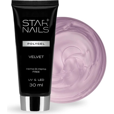 Starnails Hema UV/LED Polygél Di-Hema Free 004 Velvet 30 ml