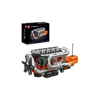 Mould King 10200 Řadový 6válcový motor Scania s převodovkou – Sleviste.cz