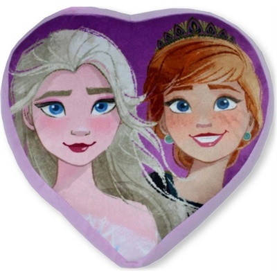 Setino Vankúš v tvare srdca Ľadové kráľovstvo Frozen motív Anna a Elsa 36 x 36