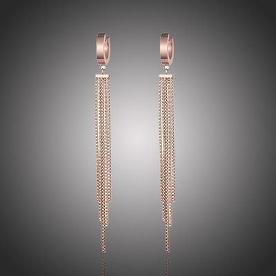 Victoria Filippi Stainless Steel ocelové náušnice Diana Gold chirugická ocel NAUE170690366R-1/15 zlatá
