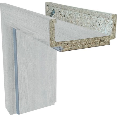 Solodoor Obložková zárubeň 90 L, 930 × 1982 mm, fólie, tloušťka zdi: 145–165 mm, levá, Earl Grey 701500002930 – Sleviste.cz