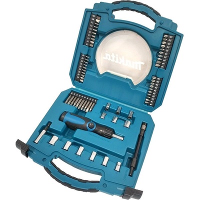 Makita D-42020 sada bitů a 1/4" hlavic se šroubovákem, 65dílná