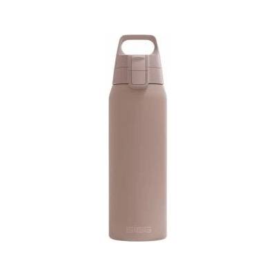 SIGG - Insulated drinking bottle - Thermos bottle Shield Therm One Dusk carbonated drinks - Leak-proof - Dishwasher safe - BPA-free - 90% recycled stainless steel - Warm gray - 0.75L - 6020.90