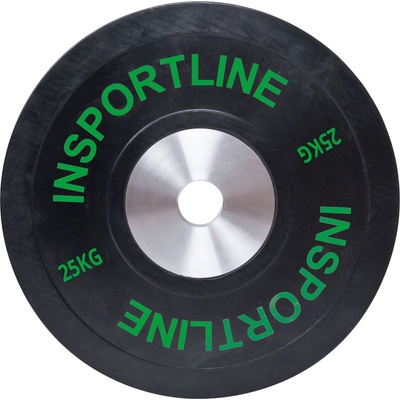 inSPORTline Bumper Plate Gumový kotouč 25 kg 55 mm