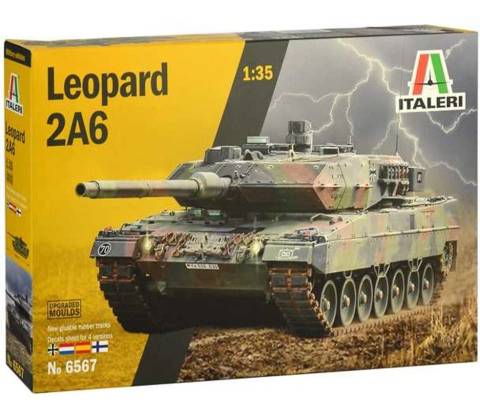 Italeri Model Kit Leopard 2A6 6567 1:35