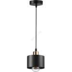 MAX-LED Пендел 1xE27/35W/230V Ø 12 см черен/златист (MX0242)