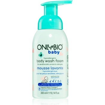 OnlyBio Baby Hypoallergenic почистваща пяна за тяло за деца от раждането им 300ml