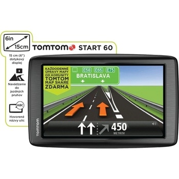 TomTom Start 60 Europe Traffic + 2 roky aktualizace map