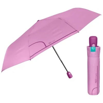 Дамски автоматичен Open-Close чадър Perletti Time 26294, Светлолилав