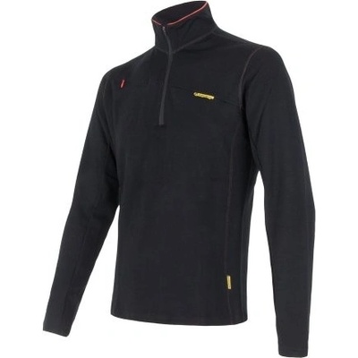 Merino Sensor Wool 330 pánská mikina stoják černá