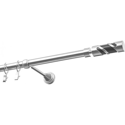 Garol Kovová garnýž Mars jednořadá exclusive nerez 400 cm