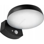 SmartLED Соларно LED стенно осветително тяло със сензор LED/3W/3, 7V 1800 mAh IP54 черно (SD0191)