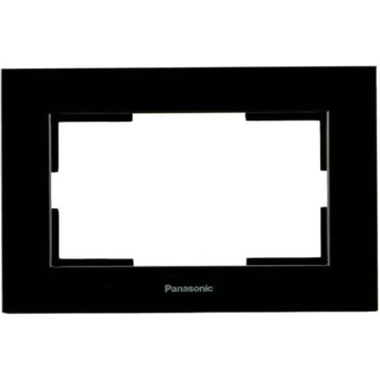 Panasonic РАМКА ЗА ДВОЕН КОНТАКТ ЧЕРНА panasonic karre plus