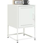vidaXL Нощни шкафчета 2 бр бели 36x39x60, 5 см стомана (846457)