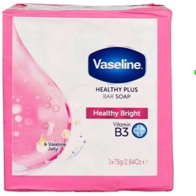 Vaseline Healthy Bright Bar Soap sada tuhých mydiel 3 x 75 g