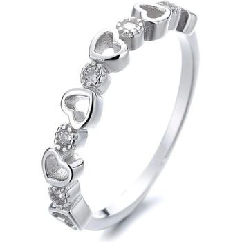 Silenti Jewelry Сребърен пръстен "Симпатия" - 8 - 57мм (18.1мм диам. )