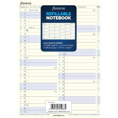 FILOFAX Kalendářní náplň do notebooku 2027 A5 roční plán