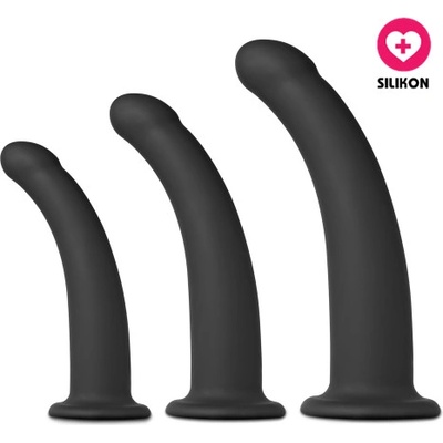 VšeNaSex.cz Silikonová připínací dilda Strap on Dildo Set 3 ks – Zbozi.Blesk.cz
