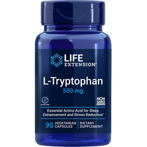 Life Extension L-Tryptophan / Л-Триптофан 500 mg х 90 капсули (01722 LE)